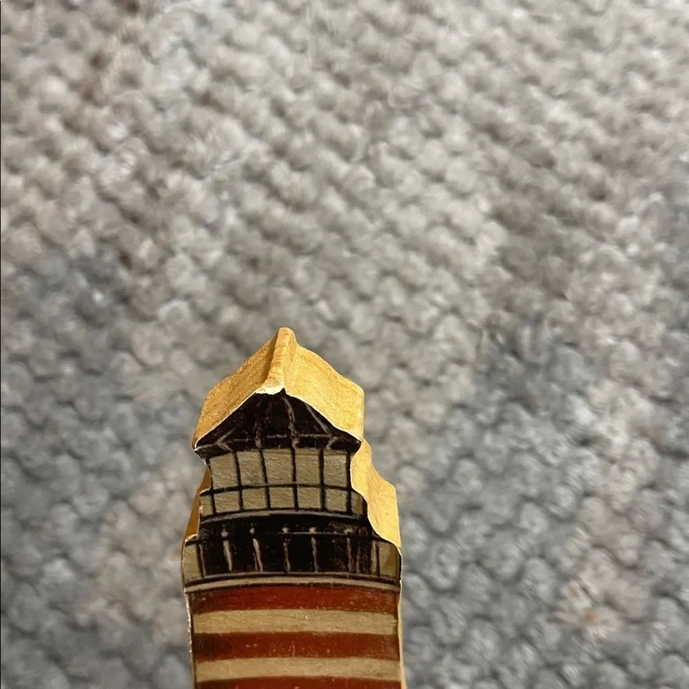 Nautical Lighthouse Wall Hook Decor - Red and Brown